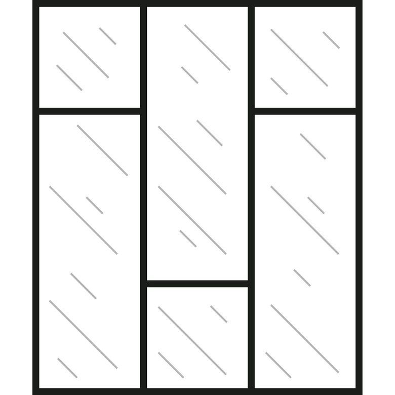 Kit verrière RHEA aluminium 5 vitrage dépoli à personnaliser - Lapeyre