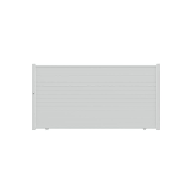 Portail coulissant VINH aluminium H.166 x l.325 blanc RAL 9016 Main Image
