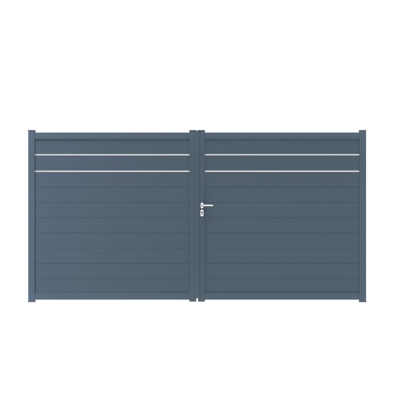Portail battant Aluminium Aoste