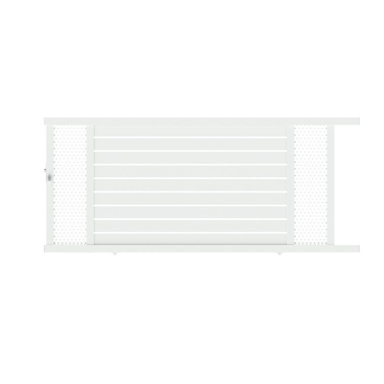 Portail coulissant Aluminium Catane décor moucharabieh