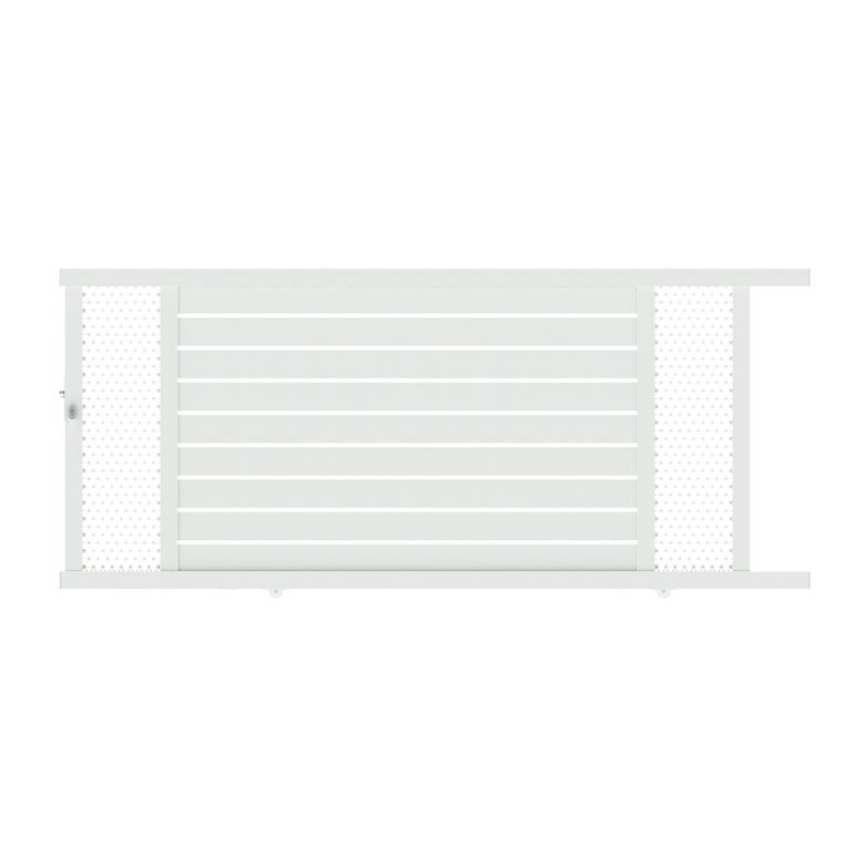 Portail coulissant Aluminium Catane décor moucharabieh