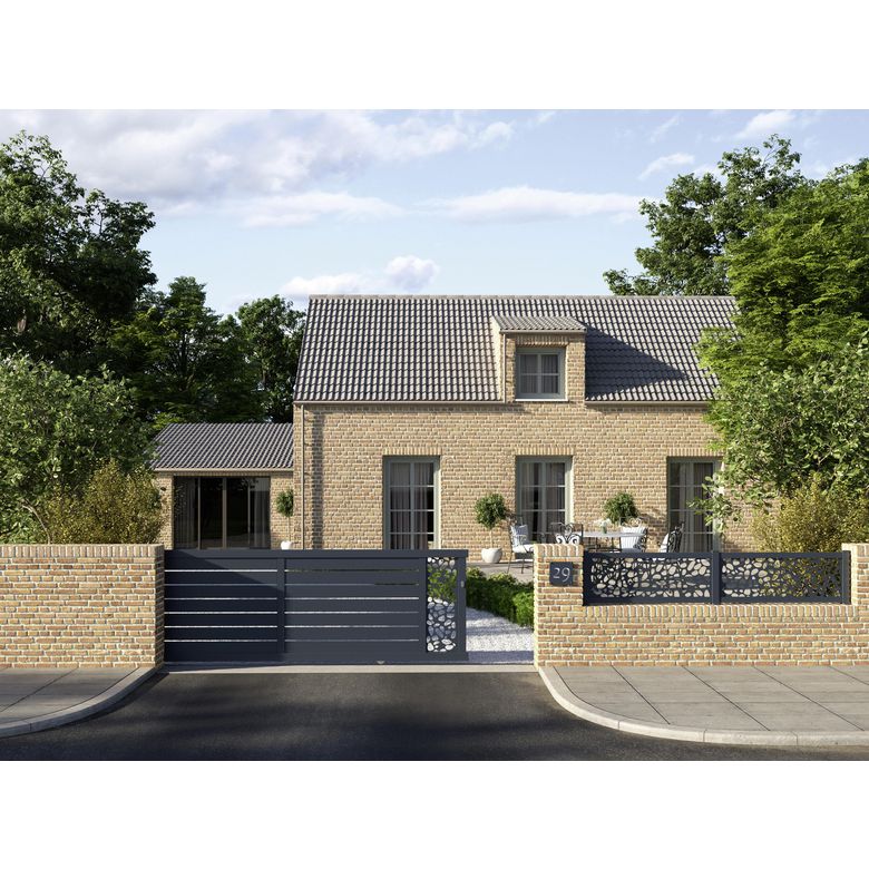 Portail coulissant Aluminium Catane galet-Lapeyre