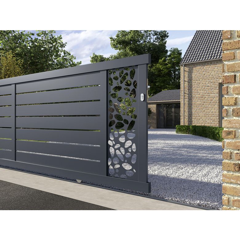 Portail coulissant Aluminium Catane galet-Lapeyre