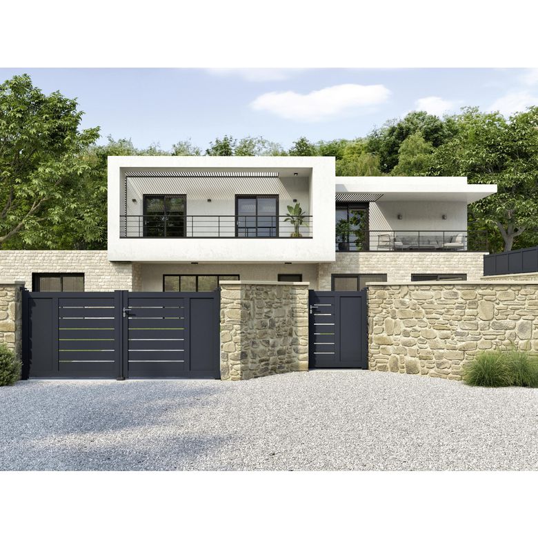 Portail battant Aluminium Catane-Lapeyre