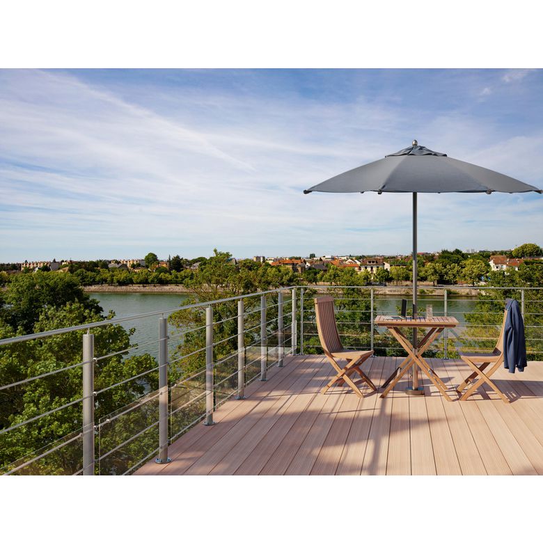 Poteaux fixation à plat pour balustrade PRESTIO-Lapeyre