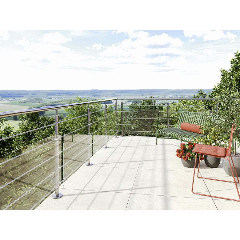 Kit d'angle pour main courante variable/rampant - Balustrade Inoca-Lapeyre