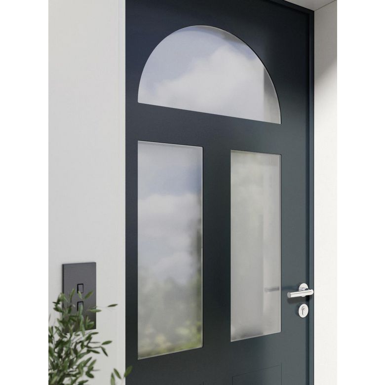 Porte d'entrée Anita Aluminium poignée Iris -Lapeyre