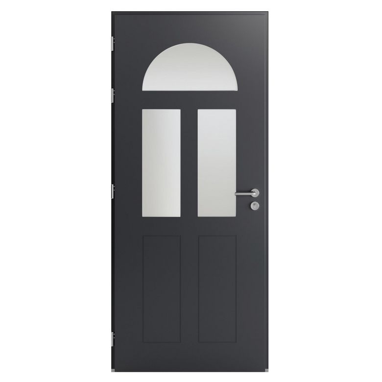 Porte d'entrée Anita Aluminium poignée Iris -Lapeyre