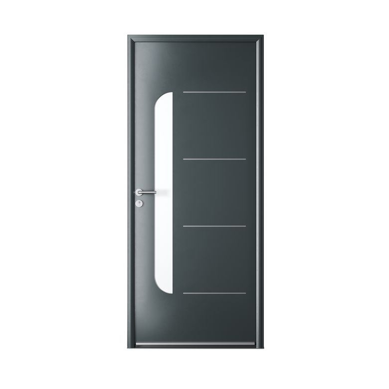 Porte d'entrée Anouk Aluminium poignée Iris -Lapeyre