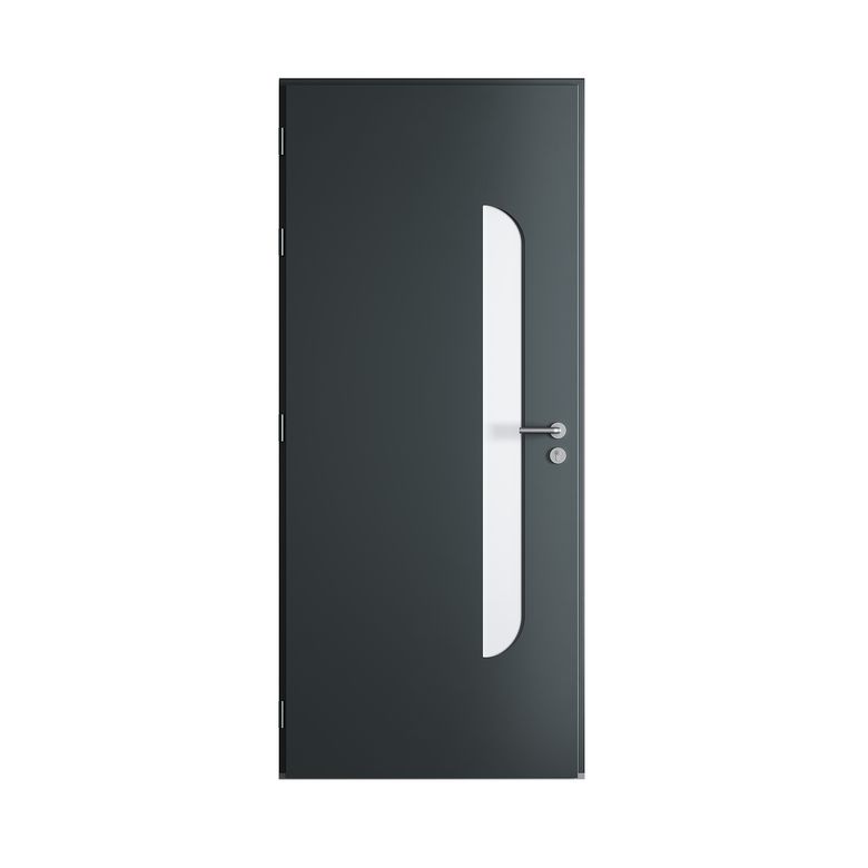 Porte d'entrée Anouk Aluminium poignée Iris -Lapeyre
