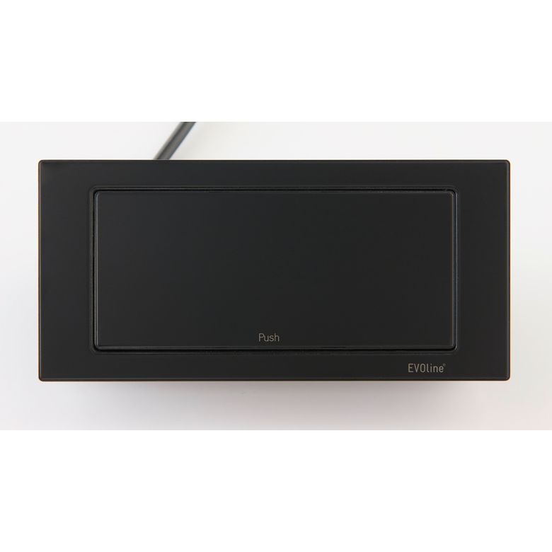 Bloc prise rectangulaire push rotatif 2 prises + USB - Cuisine