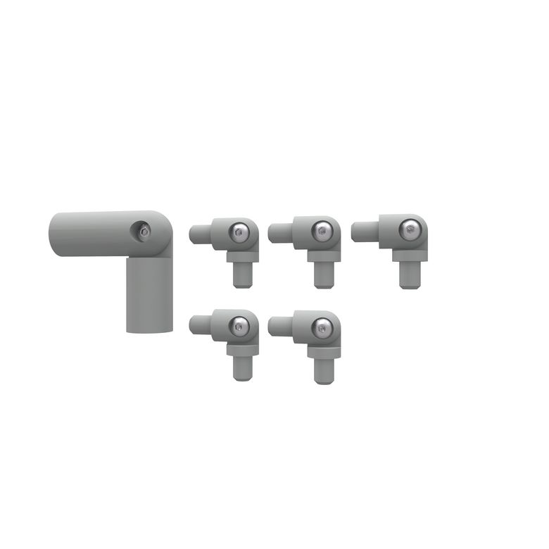 Balustrade Prestio en aluminium - Kit angle main courante et tube