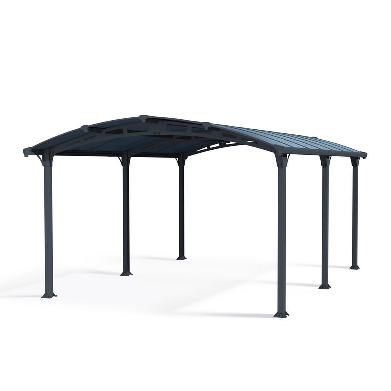 Carport ARCADIA aluminium gris anthracite RAL 7016 H.242x l.359x p.507 LDD Main Image