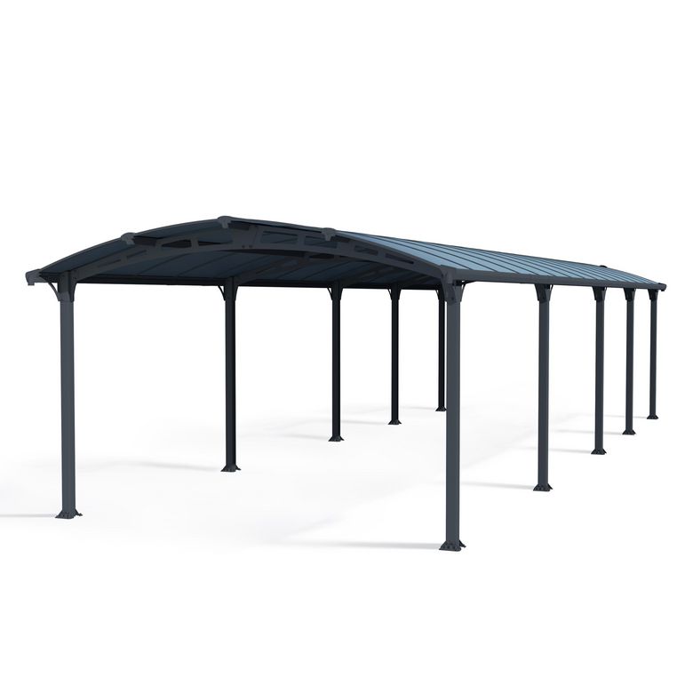 Carport ARCADIA aluminium gris anthracite RAL 7016 H.242x l.359x p.1077 LDD Main Image