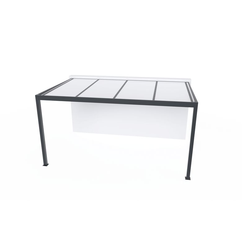 Carport mural CELTINA aluminium gris anthracite RAL 7016 H.251x p.314x L.498 LDD Main Image