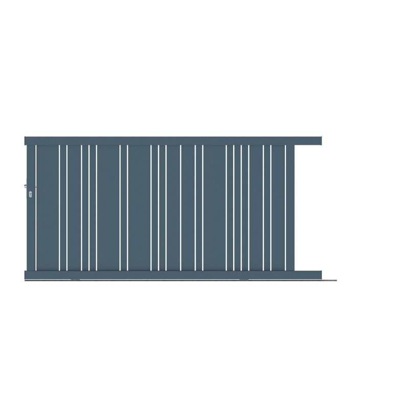 Portail coulissant VALERIAN alu H.160 x l.300 gris anthracite RAL 7016 FS D Main Image