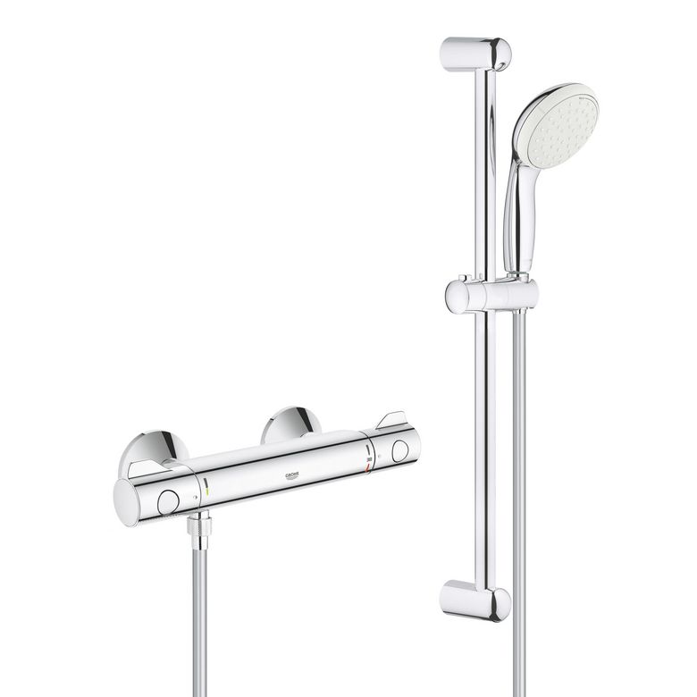 Mitigeur douche thermostatique Grohtherm 800 chr+kit de douche New Tempesta 100 Main Image