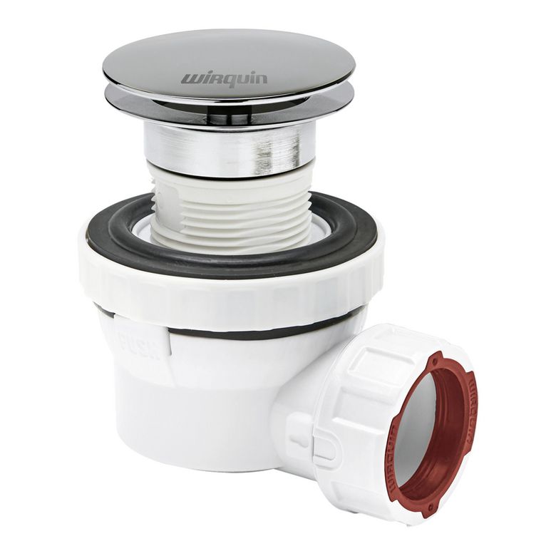 Bonde et siphon Nano sans trop plein L.6.7cm à écoulement libre Main Image