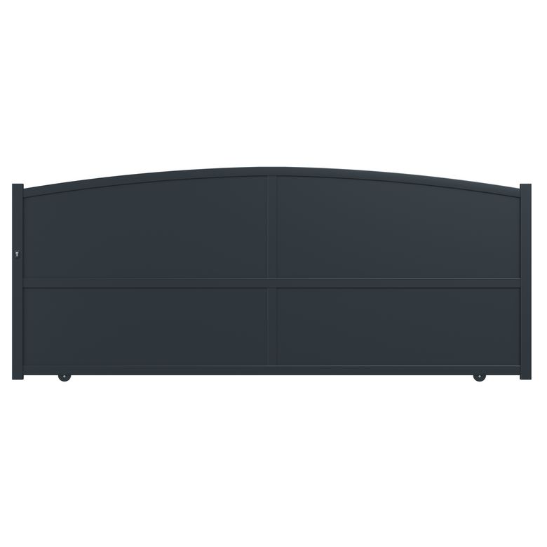 Portail coulissant VALMA aluminium H.160 x l.375 gris anthracite RAL 7016 Main Image