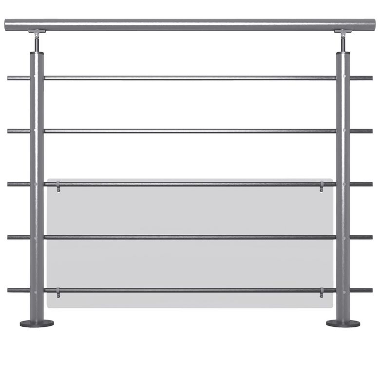 Kit de 4 fixations pour protection basse Lisseo en aluminium | Lapeyre