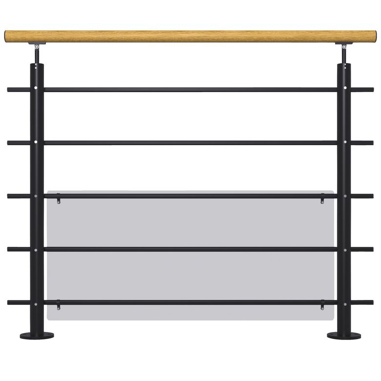 Balustrade Lisséo en aluminium à plat | Lapeyre