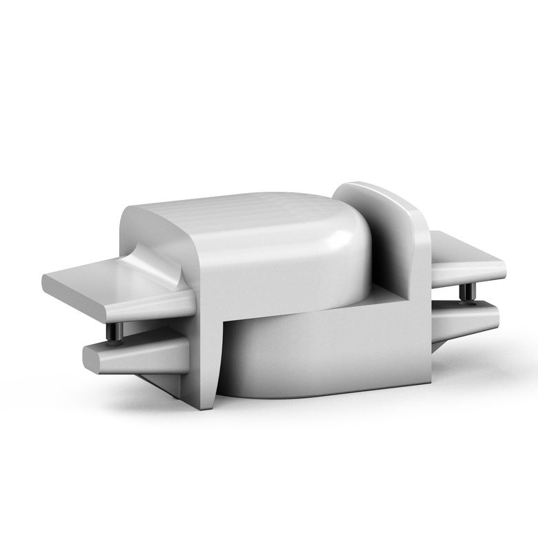Kit angle horizontal articulé obéissante blanc 9016 Main Image