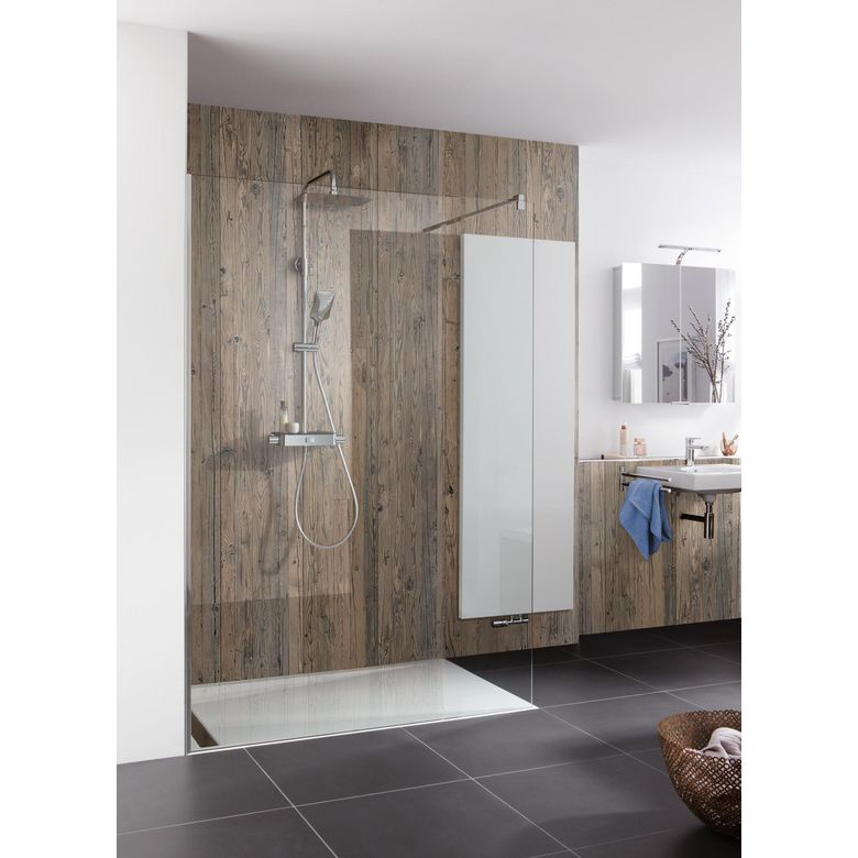Habillage mural Créapano décors bois 2 panneaux - Salle de bains - Lapeyre