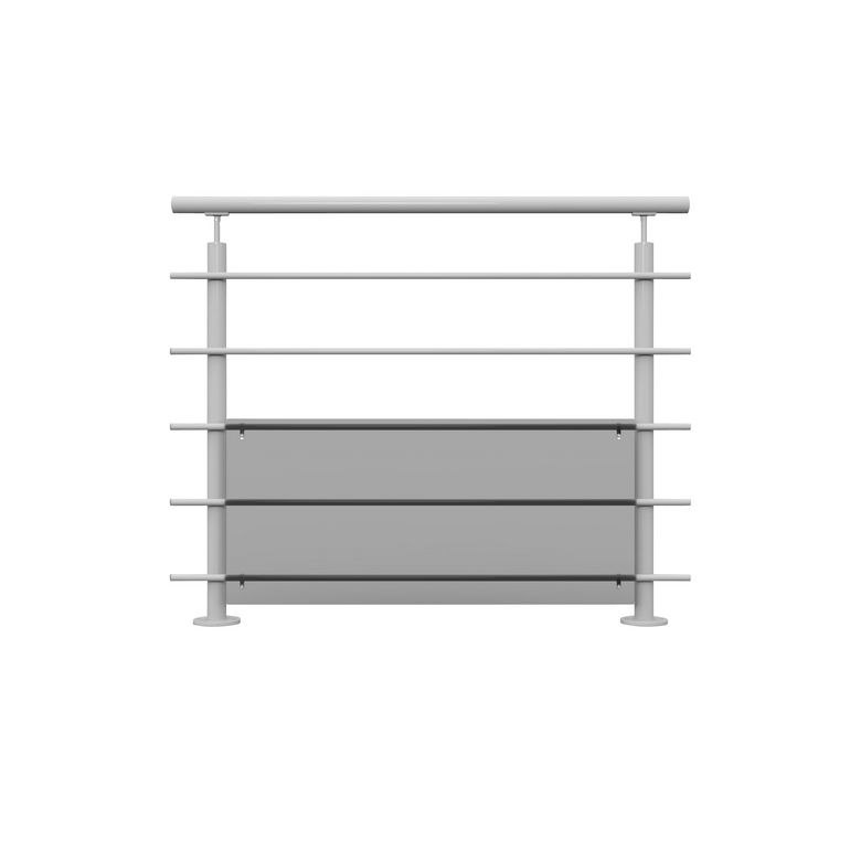 Kit de 4 fixations pour protection basse Lisseo en aluminium | Lapeyre