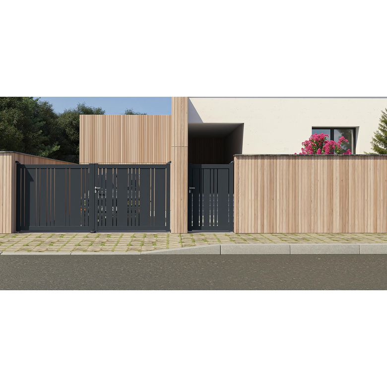 Portail battant Aluminium Valerian | Lapeyre
