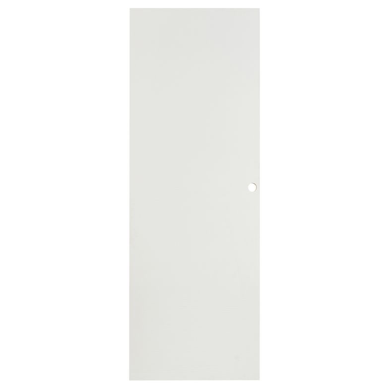 Porte coul. RAPHY * Blanc - Usinage R8+poignée cuvette+Tire-doigt - H.204 x l.73 Main Image
