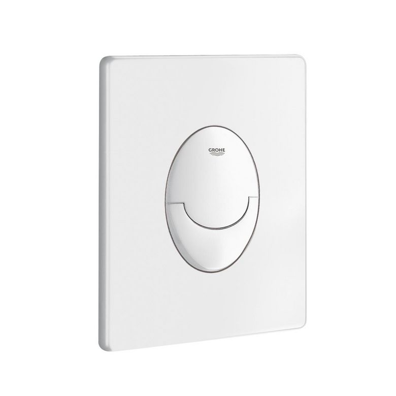 Plaque double commande Start blanc brillant pour bâti wc Privilège 2023 Main Image