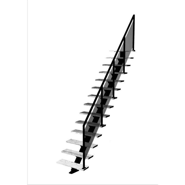 Escalier Elliot droit rampe Evence