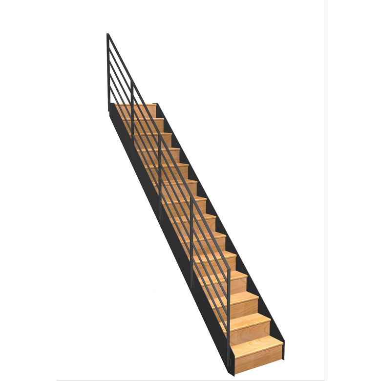 Escalier Esteban droit rampe Fera