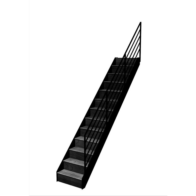 Escalier Esteban droit rampe Fera
