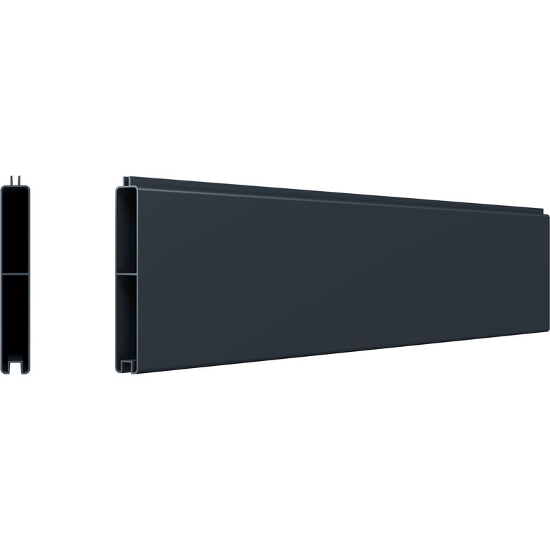 Pack 3 lames fines pleines clôture Valeda aluminium | Lapeyre