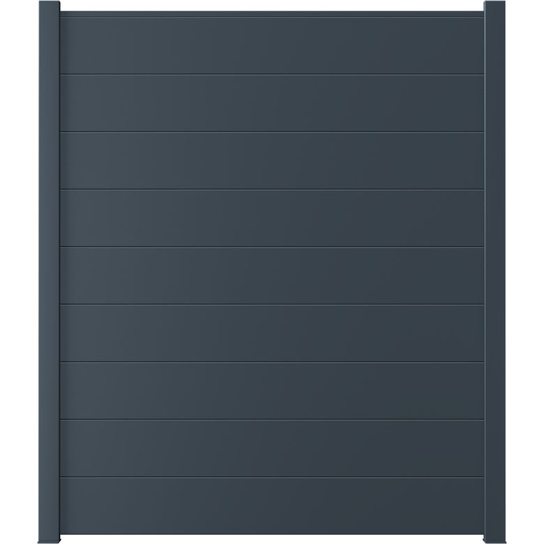 Pack 3 lames moyennes pleines clôture Valeda aluminium