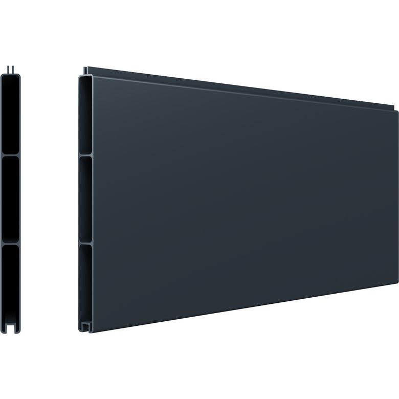 Pack 3 lames fines pleines clôture Valeda aluminium | Lapeyre