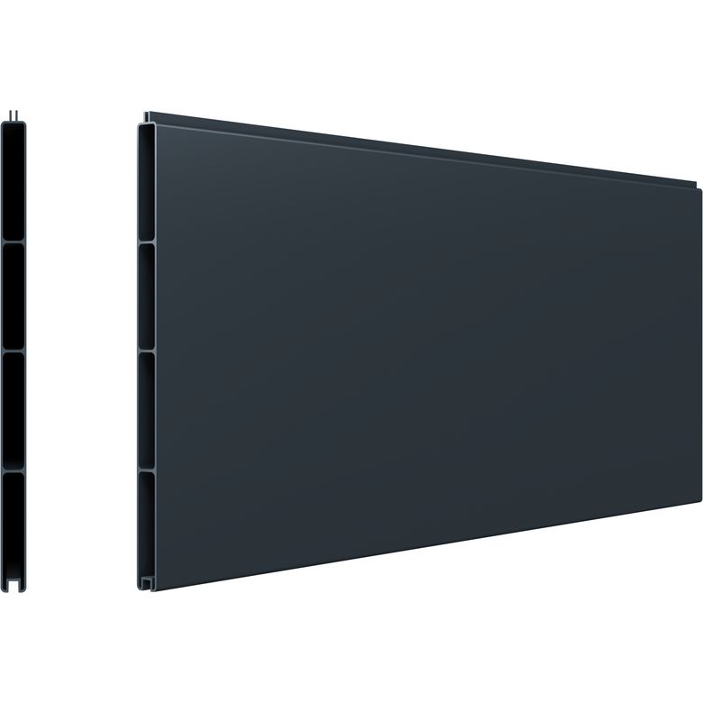 Pack 2 lames larges pleines clôture Valeda aluminium | Lapeyre