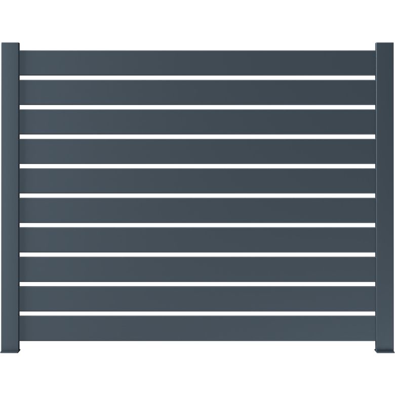 Pack 5 tubes ajouré clôture Valeda aluminium | Lapeyre