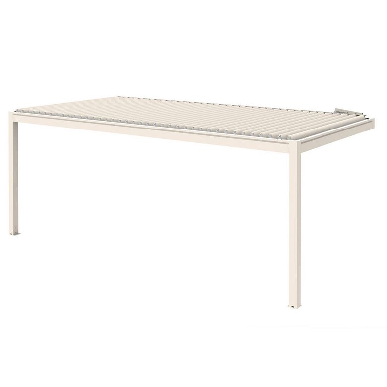 Pergola murale ATHENAIS aluminium blanc RAL 9010 l.6 x P.3 x H.2,50 M Main Image