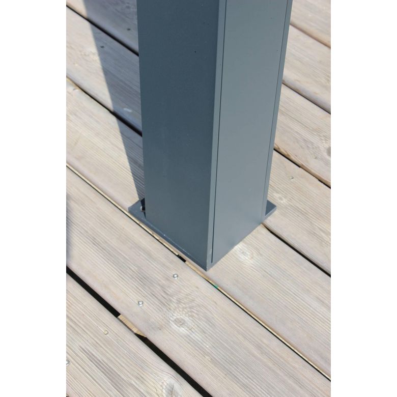 Pergola murale aluminium Athénaïs | Lapeyre
