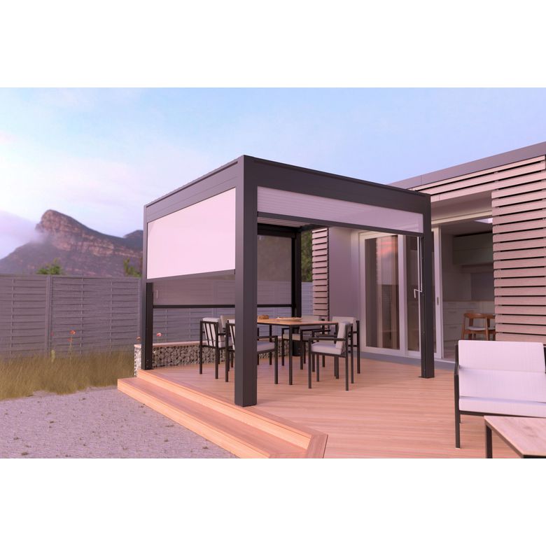 Store latéral pour pergola autoportante Athénaïs | Lapeyre