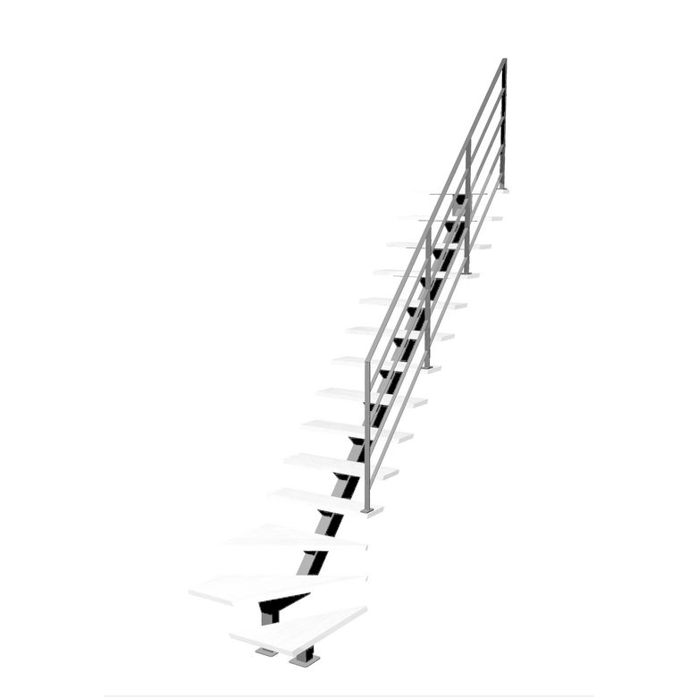 Escalier Elliot quart tournant bas rampe Fera