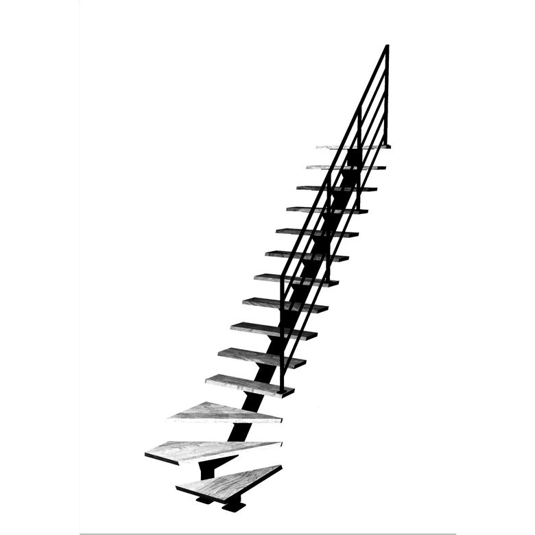 Escalier Elliot quart tournant bas rampe Fera