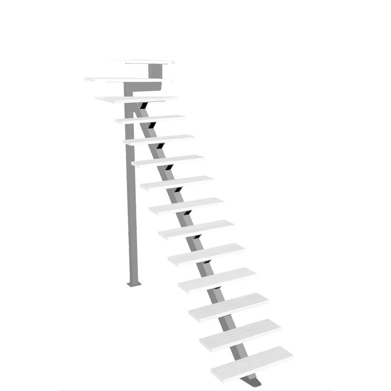Escalier Elliot quart tournant haut sans rampe
