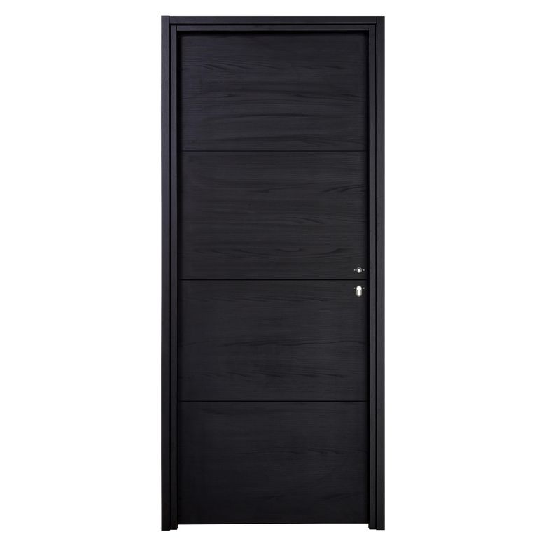 Bloc-porte thermique ROXIE Noir inserts Noir - H.90 mm - H.204 xl.73G Main Image