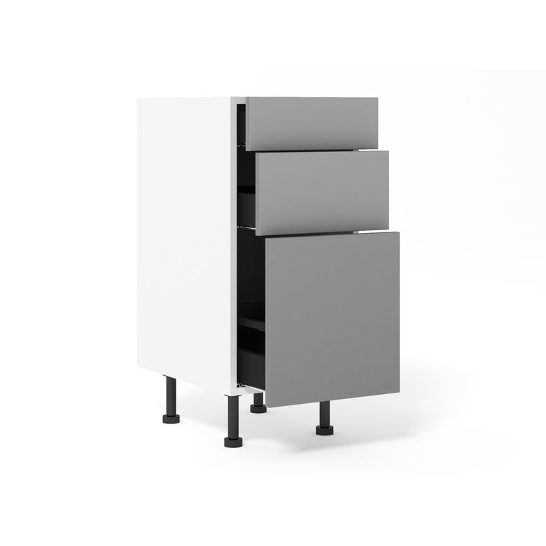 Meuble bas 1 casserolier + 2 tiroirs