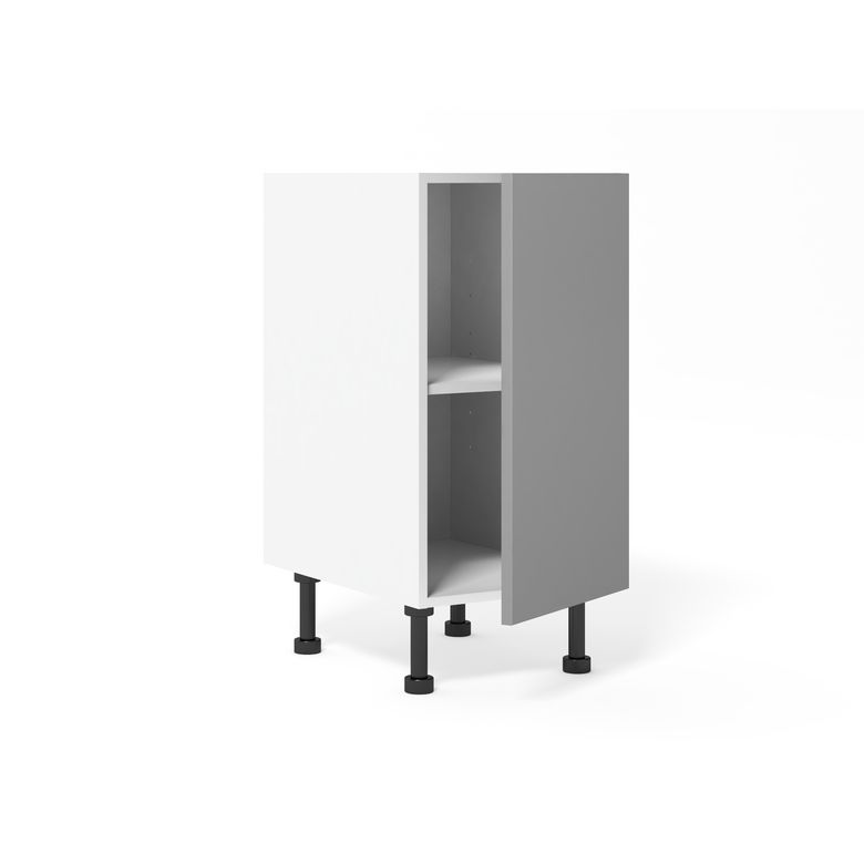 Meuble bas de rangement de cuisine petite largeur,1 porte, 1 tablette