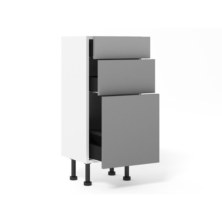 Meuble Bas 1 casserolier + 2 tiroirs-Lapeyre
