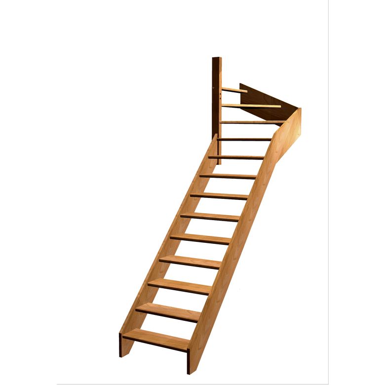 Escalier Aria quart tournant haut sans rampe